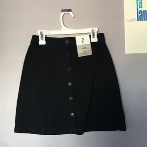 Black Denim Primark Skirt
